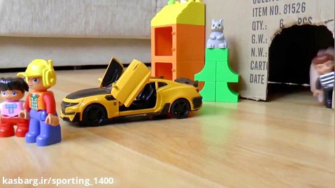 دانلود ماشین بازی کودکانه با سنیا : دزد ماشین و کمک پلیس آتش نشانی