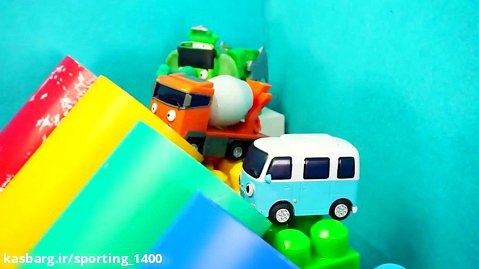دانلودکارتون ماشین بازی اتوبوس های کوچولو و لوله های رنگین کمانی