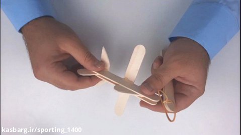 آموزش کاردستی با چوب بستنی - آموزش ساخت هواپیما پرنده