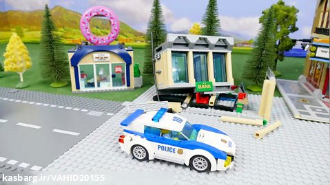بازی با ماشین اسباب بازی کامیون، پلیس، اتوبوس - اسباب بازی کودکان