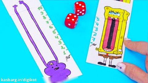 آموزش کاردستی کاغذی متحرک برای بازی و سرگرمی کودکان - قسمت 54