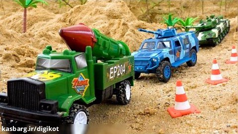 ماشین بازی/نبرد تانک ها - اسباب بازی وسایل نقلیه نظامی برای بچه ها
