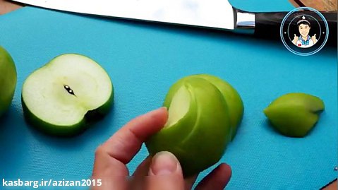 میوه آرایی با سیب / آموزش تزیین سیب