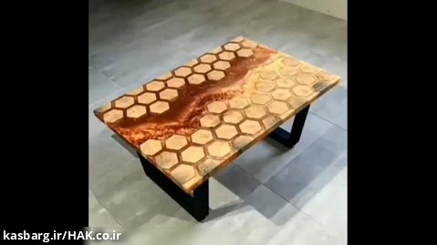 ساخت میز چوب و رزین 3