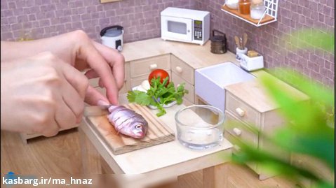 ماهی سرخ شده ماسالا - ـشپزی مینیاتوری