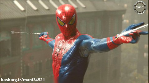 گیم پلی از مرحله Blindsided Mission از بازی Spider Man PS5 با لباس Amazing