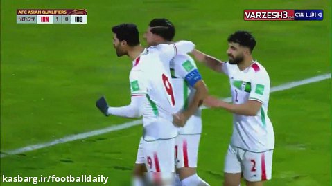 گل طارمی به عراق و صعود ایران به جام جهانی