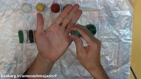 خمیر بازی - ساخت بالن (18) - پیش دبستان رفاه - مدرس: آقای مجتبی کامرانی