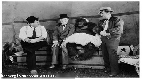 فیلم کمدی (شامپانزه) محصول سال 1932 با کیفیت رنگی (لورل و هاردی)