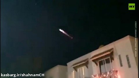 نوری درخشان شبیه به شهاب سنگ ( ufo ) در آسمان مکزیک مشاهده شد!