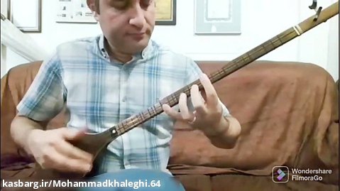 آکوردنوازی سه تار ترانه ی زیبای آذری قیزلار محمد خالقی