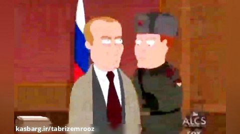 پوتین  در یک انیمیشن