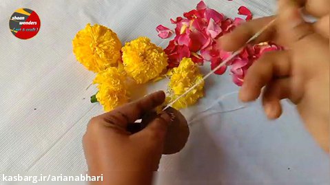 یک ایده ساده تزیین با گل