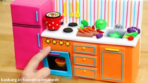 آشپزخانه مینیاتوری  - ساخت اسباب بازی آشپزی