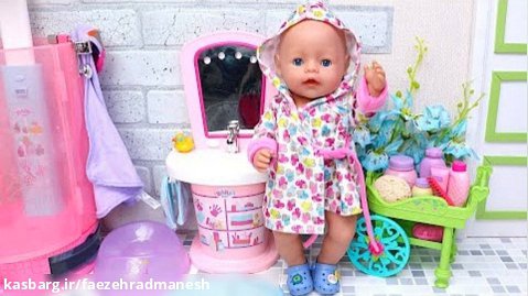 عروسک بازی دخترانه - روال صبح عروسک نوزاد