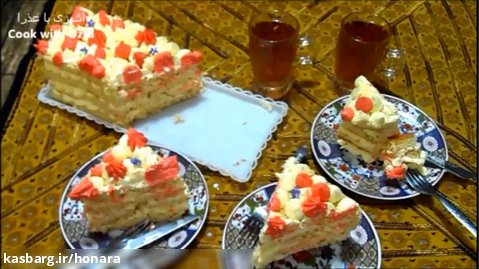 سابله کیک،تزیین ساده و شیک کیک سابله،کیک سالگرد ازدواج
