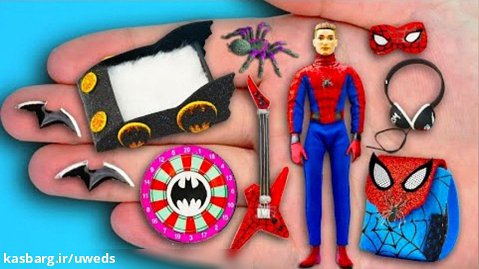 16 ایده ساخت مرد عنکبوتی مینیاتوری برای خانه عروسک باربی