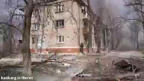 درگیری نیروهای روسی و جمهوری های دونباس با مدافعان اوکراینی در ماریوپل