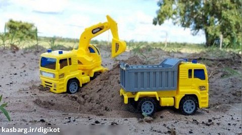 ماشین بازی جدید برای کودکان/اسباب بازی/قسمت 101/کامیون جدید حمل خاک/خاکبرداری