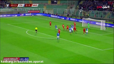 خلاصه بازی مقدونیه 1-0 ایتالیا | مقدماتی جام جهانی