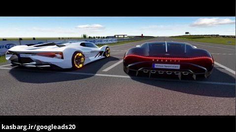 Bugatti La Voiture Noire vs Lamborghini Terzo Millennio at Palanga Circuit