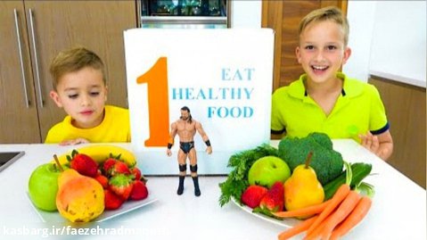 برنامه کودک ولاد و نیکی - یادگیری خوردن غذای سالم و ورزش