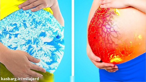 باردار گرم در مقابل باردار سرد - موقعیت های خنده دار بارداری قرمز در مقابل آبی