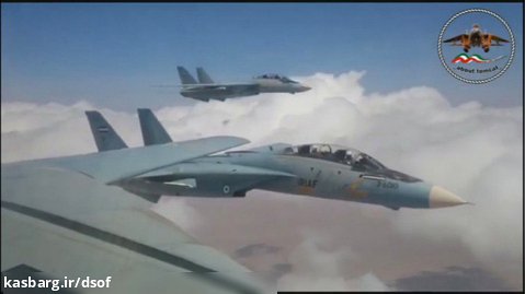 فیلم دیدنی از مانور جنگنده F-14 نیروی هوایی ارتش